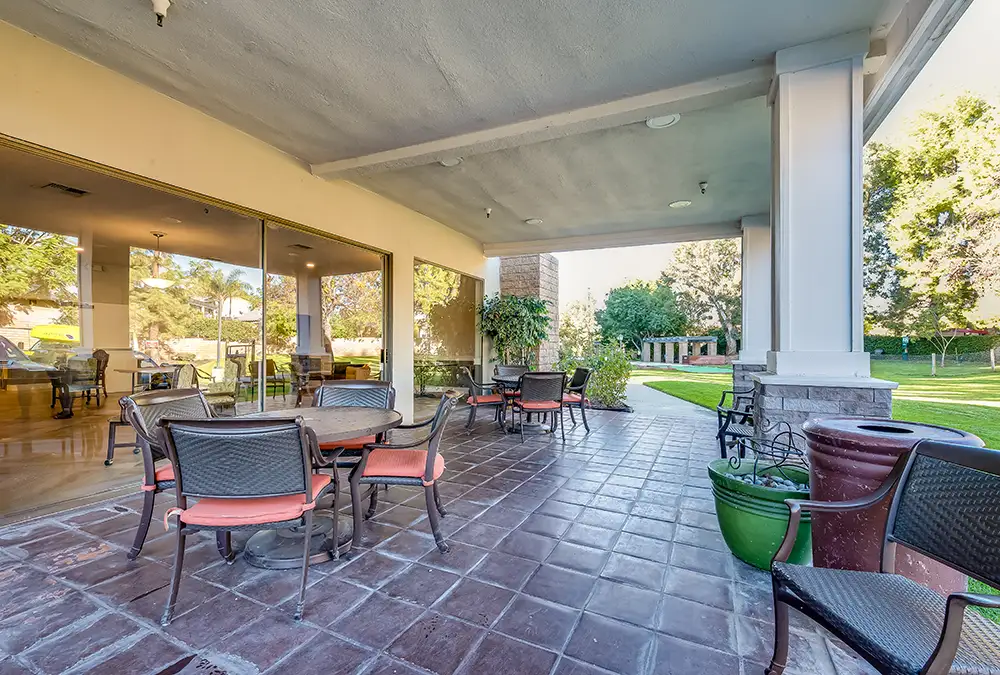 Dining area of an apartment at Healdsburg